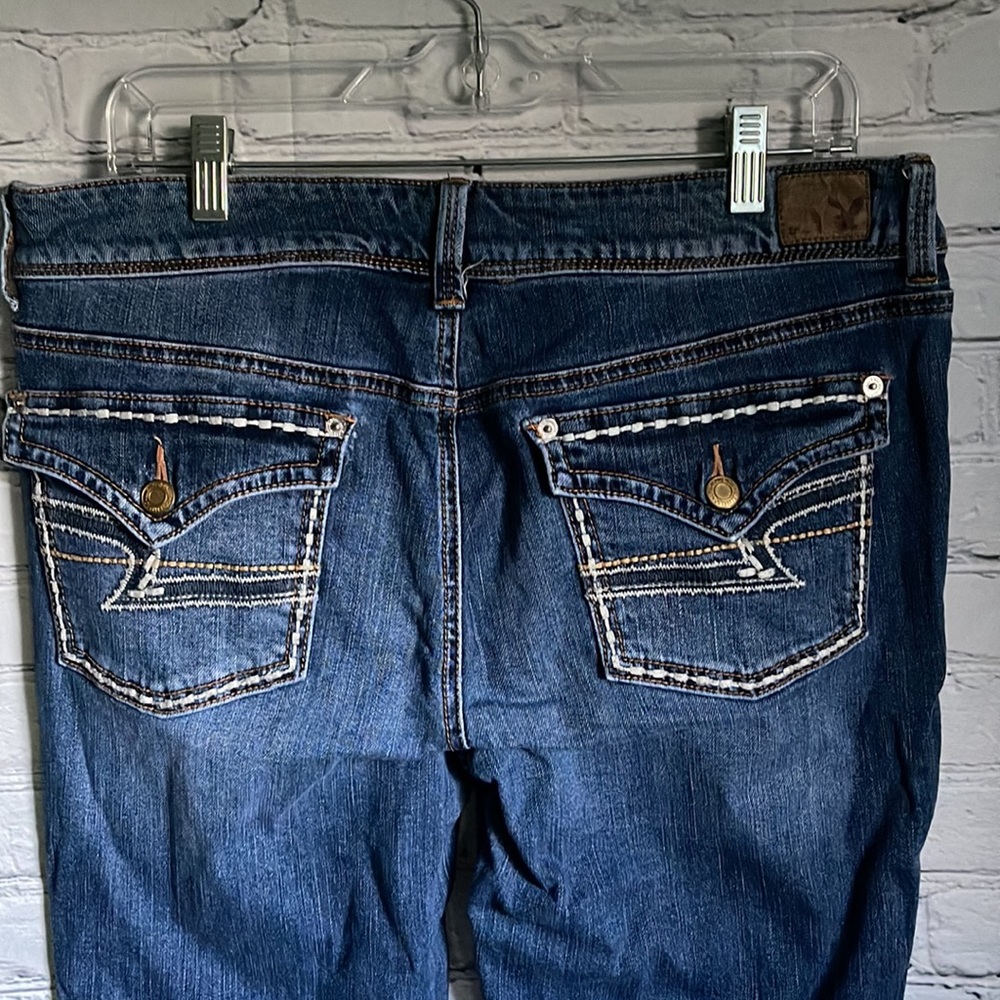 American Eagle Outfitters Women's Boot Cut Jeans - Dark Blue